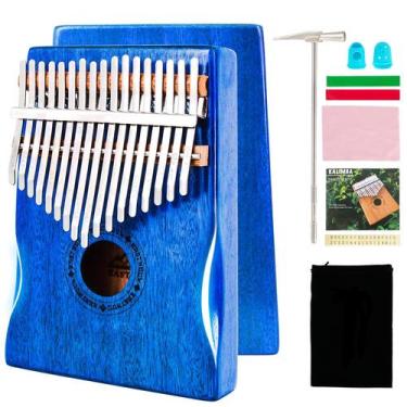 Imagem de Piano de polegar Kalimba EASTROCK de 17 teclas com estojo para adultos