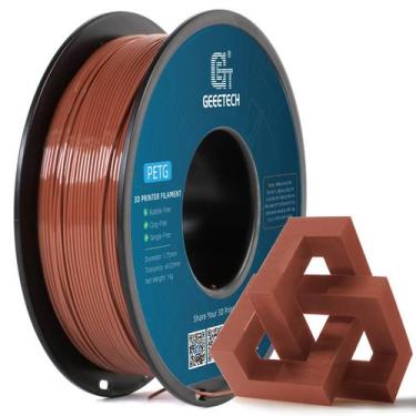Imagem de Filamento para impressora 3D Geeetech PETG 1,75 mm 1 kg marrom