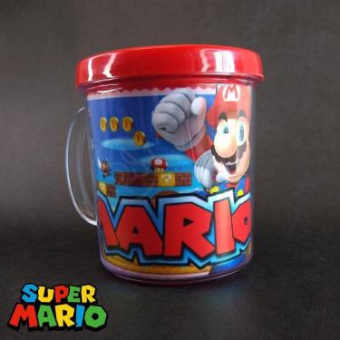 Imagem de Kit Boneco Colecion. Toad Cogum. 10Cm + Caneca Super Mario