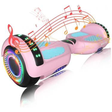 Imagem de Hoverboard SIMATE com Bluetooth, Luzes de LED e Controle via APP - Presente para Crianças e Adultos, para Todas as Idades - Rosa e Azul