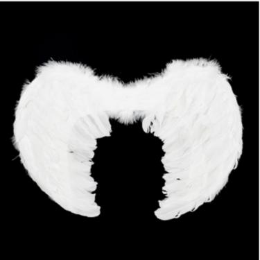 Imagem de Fantasia Asa De Anjo Infantil Branca 45x35 Cm