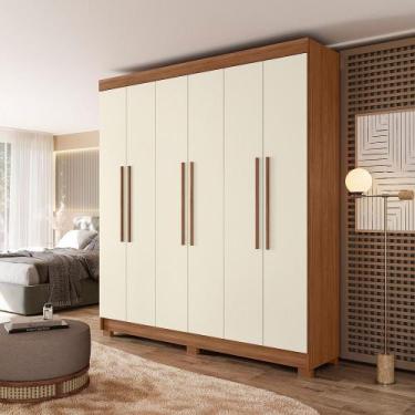 Imagem de Guarda-roupa 06 Portas 2 Gavetas Mdp Toledo - Santos Andirá