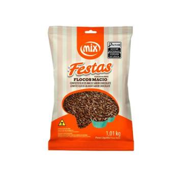 Imagem de Granulado Confeito Gourmet Flocos Macio 1Kg Mix