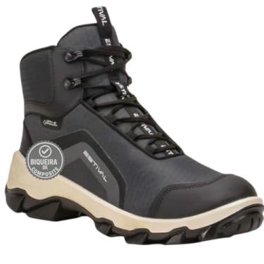Imagem de Estival Future Black Bota Masculina Solado Bidensidade PU, Bota De Segurança, Botas E Coturnos Sistema Dry-E, Biqueira Composite, Microfibra Alta Resistência Para Trabalho 700g - Tamanho 33 a 44