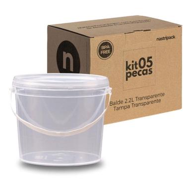 Imagem de Recipiente Plástico Com Tampa Para Revenda De Alimentos