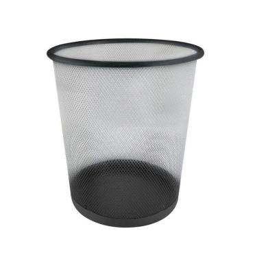 Imagem de Lixeira Cesto De Lixo Aramado De Ferro 10 Litros - Preta