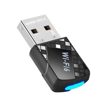 Imagem de WiFi 6 Adaptador USB Dual Band 2.4G/5G AX900Mbps com Bluetooth 5.4, Dongle Sem Fio para PC, Laptop e Desktop, Compatível com Windows 11/10, Preto