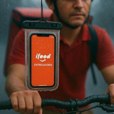 Imagem de Kit 2 Capas Celular A Prova De Água Motoboy Entregador Ifood - Xila, S