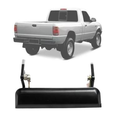 Imagem de Maçaneta Tampa Caçamba Ranger 94 A 03 Metal (preta) [f103]