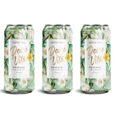 Imagem de Vinho Branco Frisante Santa Vita Moscatel (3 Latas de 269ml)