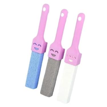 Imagem de Limpador de vaso sanitário de pedra-pomes com alças para remover anéis de água dura, acúmulo de cálcio, ferro e ferrugem para banheiro, pia, banheira, churrasqueira, azulejo de piscina, lavatório