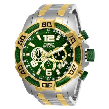 Imagem de Invicta Relógio masculino de quartzo Pro Diver Scuba 25857, Dois tons, ouro, Mergulhador, cronógrafo, movimento de quartzo