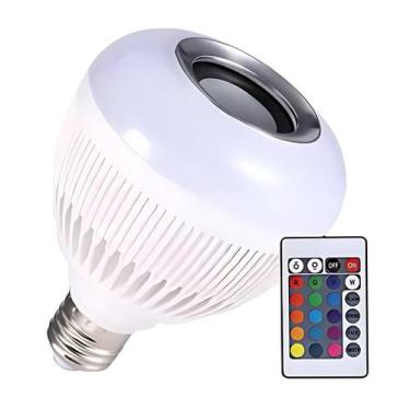 Imagem de Lâmpada Led Rgb Musical Bluetooth com Controle Lehmox