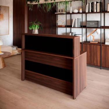 Imagem de Balcão Atendimento Alto 150 cm Escritório Recepção F5 Office - F5 Offi