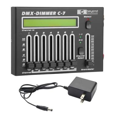 Imagem de Ygybeyond Controlador DMX sem fio, DMX-DIMMER C-7 Channel DMX512, equipamento de iluminação de palco e acessórios para DJ, Ktv, concertos grandes, festas de fim de ano e desfile de moda DMX Light