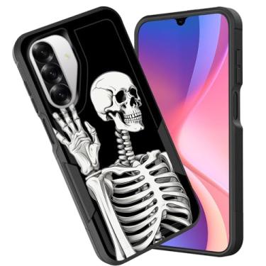 Imagem de CICPLKSE Capa protetora para Galaxy A17 5G, camada dupla, híbrida, à prova de choque, rígida, policarbonato macio, TPU (poliuretano termoplástico), capa protetora para Samsung Galaxy A17 5G 6,7