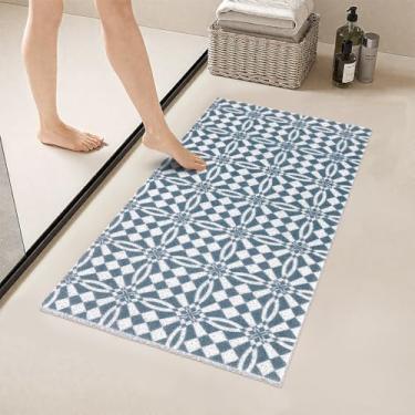 Imagem de Tapete de banheira antiderrapante - tapete de chuveiro antiderrapante, tapetes de banheira de secagem rápida, tapete de massagem de bucha de PVC macio, tapete de banho para chuveiro, banheira