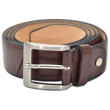 Imagem de Cinto Masculino em Couro Moda Casual com Fivela Estilo Básico Conforto