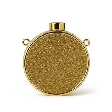 Imagem de Mini bolsa de moedas dourada com strass, bolsa clutch noturna de cristal brilhante, bolsa transversal ou bolsa de festa portátil para mulheres