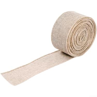 Imagem de Fita de Natal xadrez vermelha e preta 5 cm x 6 m rolo de tecido para embrulho de presente de férias, projetos de artesanato DIY, decorações de árvore e mesa, casas festivas - rolo único