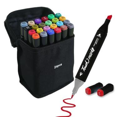 Imagem de Caneta Marcador para Colorir Desenho Professional, Pontas Duplas, Codificados por Cores,Caixa de Bônus marcadores artisticos de Arte para Estudantes Adultos Artistas Desenho Colorir Desenho