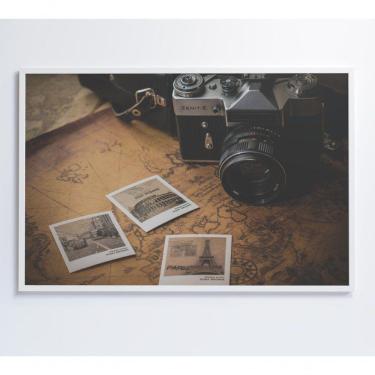Imagem de Quadro Fotos De Viagens 60x40 Cm Adesivo Fotográfico