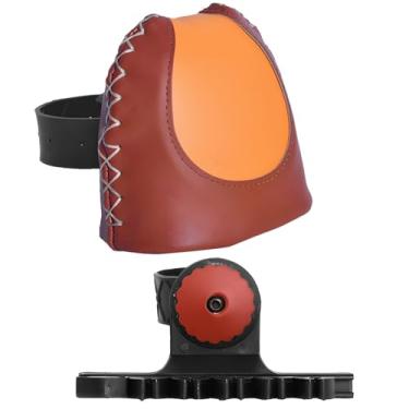 Imagem de Chewtoyo Aljava de 4 flechas de couro PU com sistema de liberação rápida, suporte de flecha leve e resistente, perfeito para arcos recurvos e arcos longos, ideal para hun