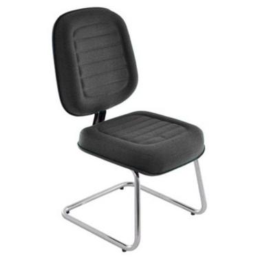 Imagem de Cadeira Diretor Para Escritório Cromada Linha Blenda Preto