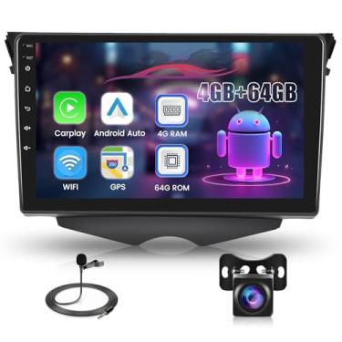 Imagem de [8 núcleos 4G + 64G] Estéreo veicular Carplay sem fio para Hyundai Veloster 2011-2015 Android Auto, rádio veicular com tela sensível ao toque de 22 cm com DSP/BT/WiFi/EQ/link espelhado/GPS Navi +