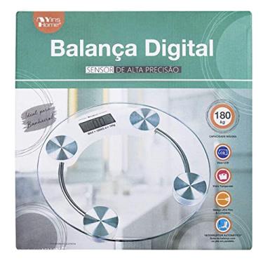 Imagem de BALANÇA DIGITAL VIDRO TEMPERADO PARA BANHEIRO REDONDA CAPACIDADE 180 KG