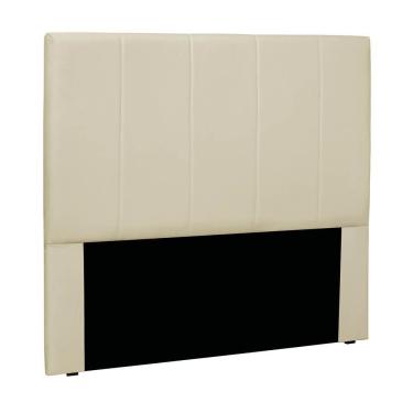 Imagem de Cabeceira Cama Box Casal 140 Cm Arizona Veludo S04 - D'rossi Cor Bege