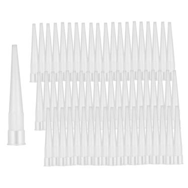Imagem de Bothyi Kit com 60 bicos de silicone cônicos para aplicação de selante, fáceis de usar e com reposição. Resistentes e transparentes, extensíveis.