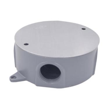 Imagem de RNXRZANK Caixa de Junção Redonda, Caixa de Proteção Elétrica, Placa de Montagem, à Prova D'água E Poeira, Caixa para Projetos, Construção em PP, Adequada P, B, Tamanho real