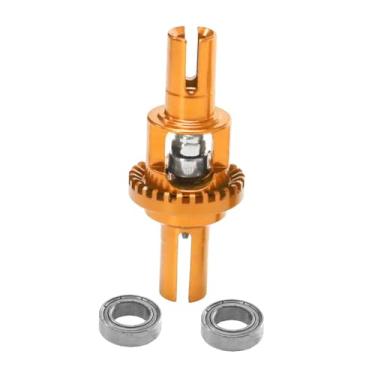 Imagem de Almencla Conjunto diferencial para carro RC 1:28, acessório de modificação para carro RC, peça de reposição em liga de alumínio para Wltoys, Ouro