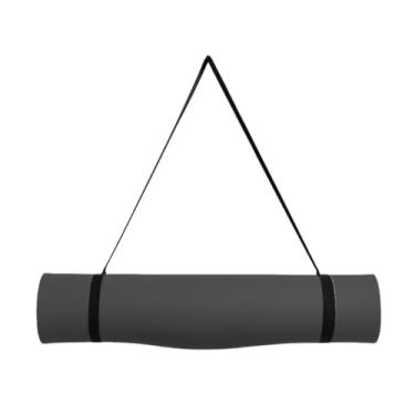 Imagem de Tapete de Exercício em Casa 1,70mx55cmx5mm – Antiderrapante para Abdominal, Prancha e Corda, Confortável e Prático(Preto)