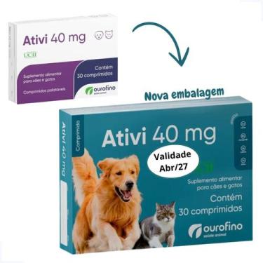 Imagem de Ativi 40mg Ucii Regenerador Articular 30 Comprimido Ourofino Para Cães