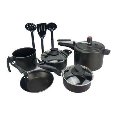 Imagem de Jogo De Panelas 4 Pçs   Panela De Pressão 4.5   Talher - marcolar