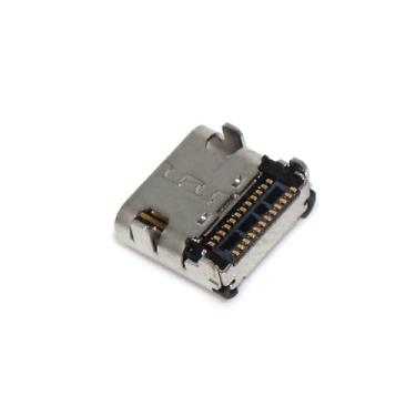 Imagem de 2 peças de substituição de tomada de alimentação de sincronização de porta de carregamento USB-C interna para console de válvula Steam Deck | Compatível com modelos OLED, 256GB, 512GB, 64GB | Prata |