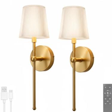 Imagem de Luminária de parede em formato de donut, recarregável via USB, com controle remoto e intensidade ajustável, sem necessidade de conexão à rede elétrica. Luminária de mesa de vidro com LED, 12