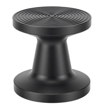 Imagem de Fabater Tamper de café de Dupla Face, Martelo de Prensa de pó Expresso de Dupla Face PP Preto Com Base de Rosca Plana para Máquina de café, Ferramenta de Cozinha para Uso Doméstico e (58MM)