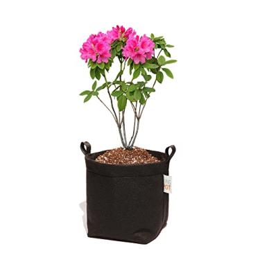 Imagem de 5 Vasos de Plantas Feltro Com Alças 4 Litros - King Pot (Preto)
