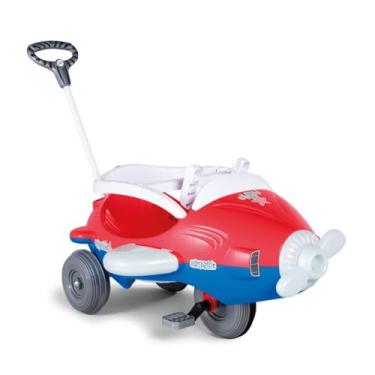 Imagem de Calesita Veículo Para Bebê Aeroh Vermelho Com Som E Capacete