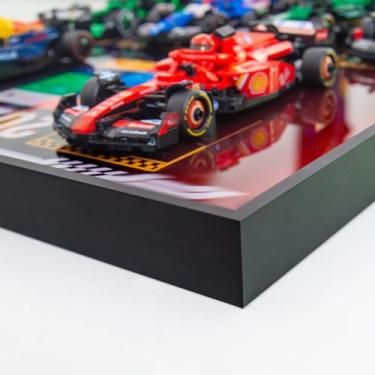 Imagem de WETCEAOM Display Wallboard for Lego Speed Champions 10-in-1 F1 Car 77242,77243,77244,77245,77246,77247,77248,77249,77250,77251, Ideas for Lego Car Wall Mount Display Lover, Models not Included