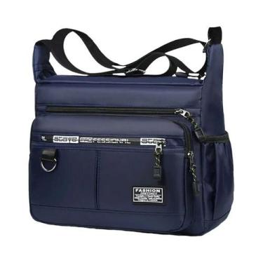 Imagem de Bolsa Transversal Masculina Para Negócios Com Vários Compartimentos E 