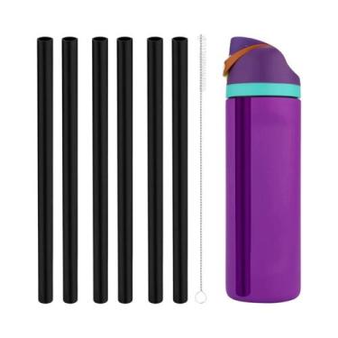 Imagem de Canudos De Plástico Reutilizáveis Para Garrafa De Água Owala 24 Oz 32 