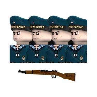 Imagem de Brinquedos De Blocos De Montar De Soldado Da Marinha Alemã Da Segunda 