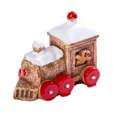 Imagem de Mini Boneco De Natal Homem De Gengibre Boneco De Neve Modelo De Casa D
