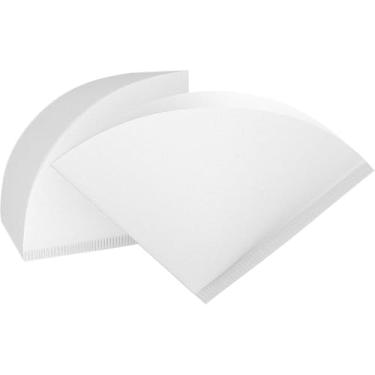 Imagem de Brewista Filtros de café descartáveis Next Wave, compatíveis com Pour Over, gotejadores e cafeteiras, natural, não branqueado, branco, 100 unidades