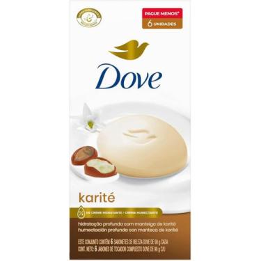 Imagem de Dove Sabonete em Barra Karité 90g 6 unidades