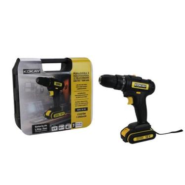 Imagem de Parafusadeira e furadeira 1350 rpm a bateria li-ion c/maleta - Magalu